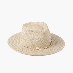 Brand/Item: LACK OF COLOR/SEASHELLS FEDORA | Size: 55cm (S) | Color: Off-white